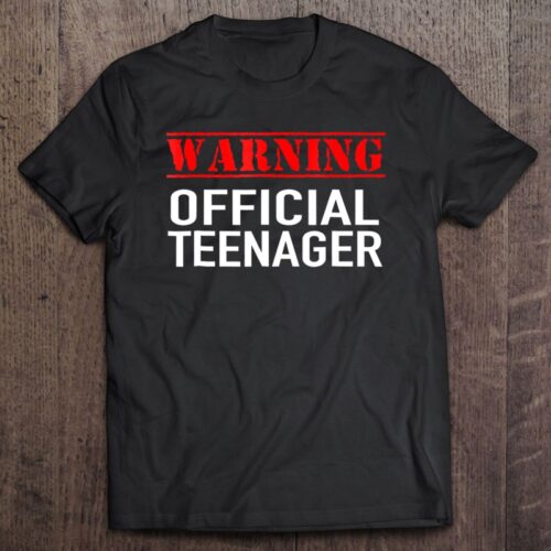 Personalized Name Age Official Teenager Shirt Onesis Kid Youth V-neck Unisex