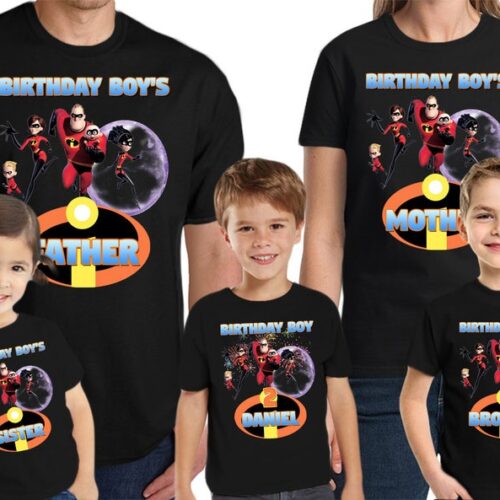 Custom Incredibles Birthday Shirt Cool Gifts 2