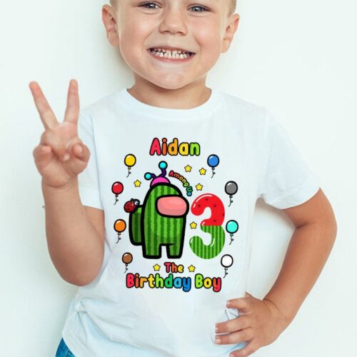 Personalized Name Age Among Us Birthday Shirt Cool Gifts 1