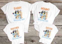 Personalized Name Age Bluey Birthday Shirt Cute 1