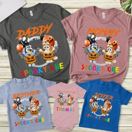 Personalized Name Age Bluey Birthday Shirt Funny