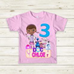Personalized Name Age Doc Mcstuffins Birthday Shirt Cool 1