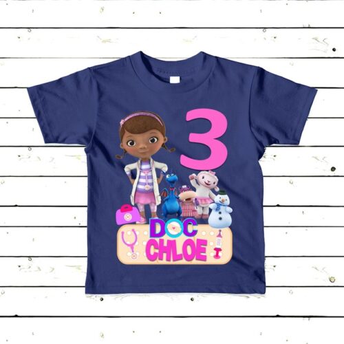 Personalized Name Age Doc Mcstuffins Birthday Shirt Cool
