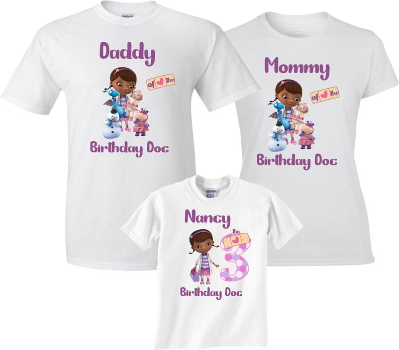 Personalized Name Age Doc Mcstuffins Birthday Shirt Cute Gift 1