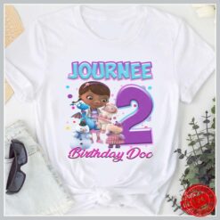 Personalized Name Age Doc Mcstuffins Birthday Shirt Cute Present 1