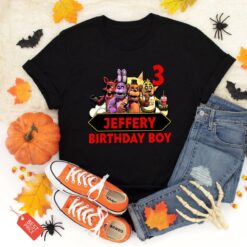 Personalized Name Age Five Nights At Freddy's Birthday Shirt Gift Funny 1