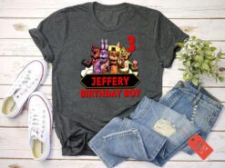 Personalized Name Age Five Nights At Freddy's Birthday Shirt Gift Funny 2