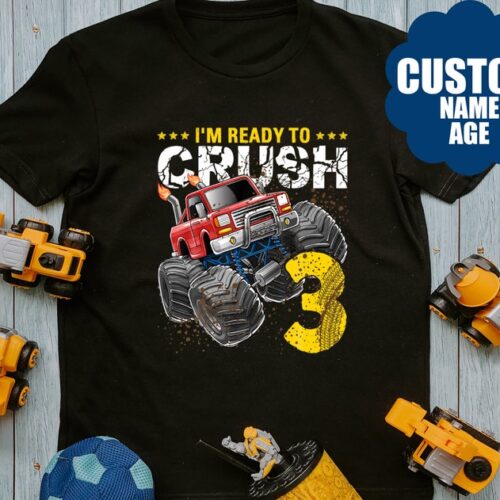 Personalized Name Age Grave Digger Birthday Shirt Cool Gift