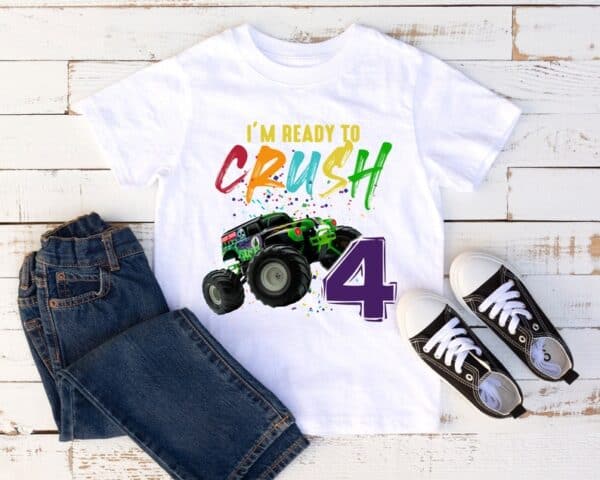 Personalized Name Age Grave Digger Birthday Shirt Cute