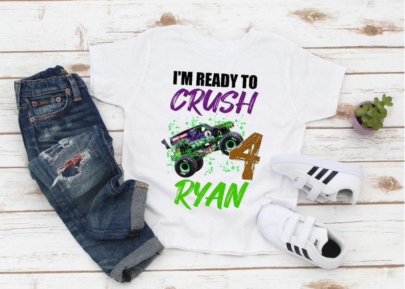 Personalized Name Age Grave Digger Birthday Shirt Funny