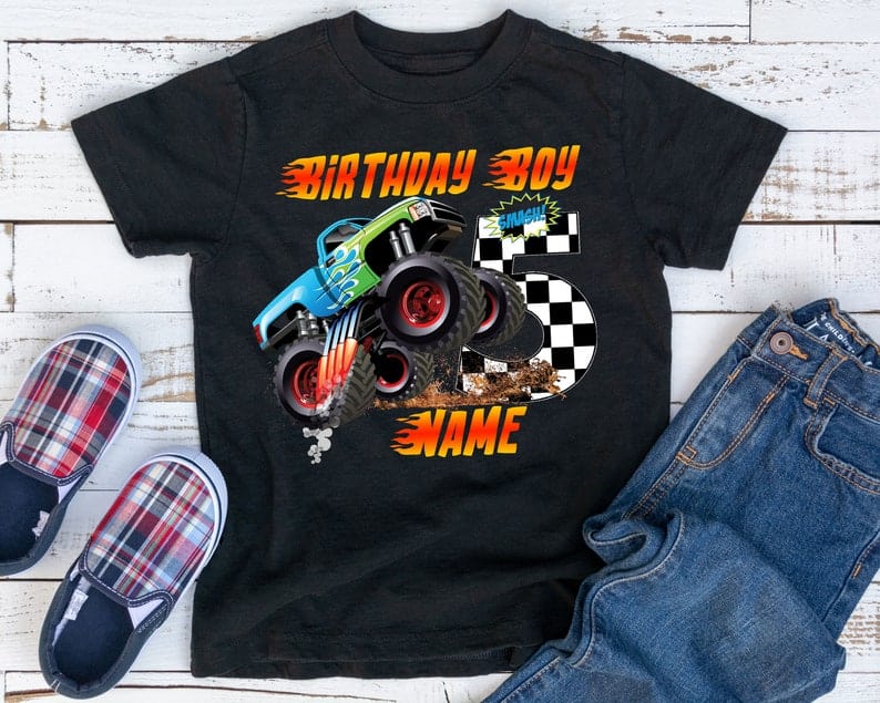 Personalized Name Age Grave Digger Birthday Shirt Gifts Funny