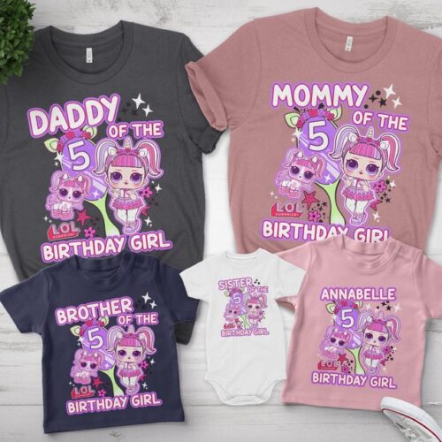 Personalized Name Age Lol Birthday Shirt Cute Gift