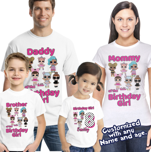 Personalized Name Age Lol Birthday Shirt Cute Presents 1