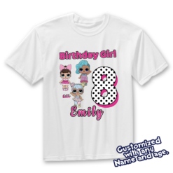 Personalized Name Age Lol Birthday Shirt Cute Presents