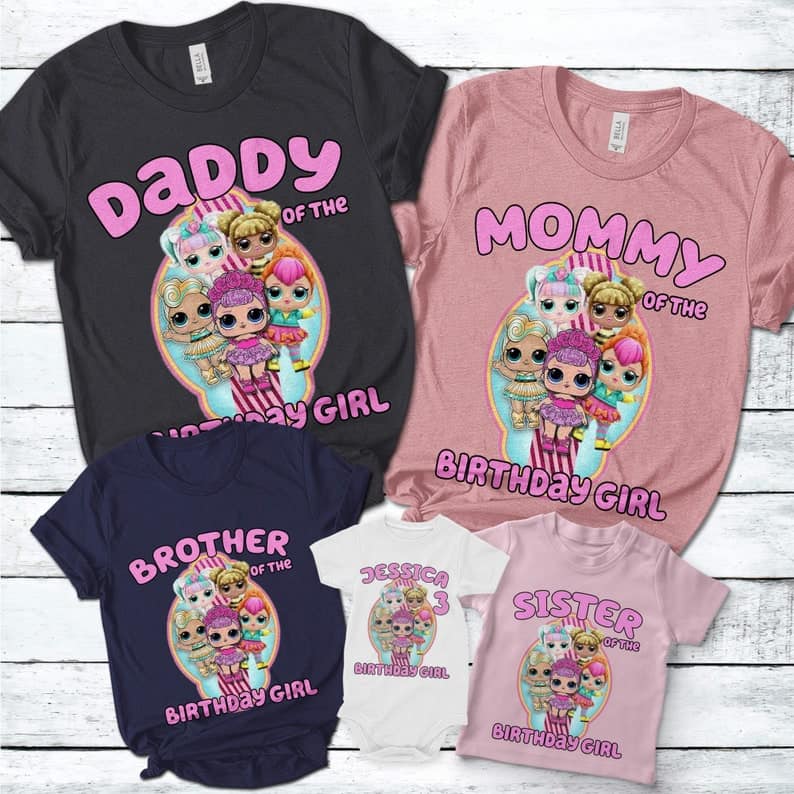 Personalized Name Age Lol Birthday Shirt Cute