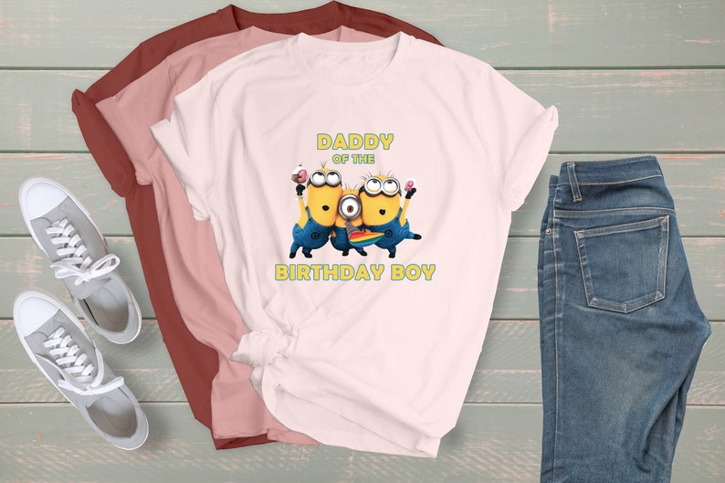 Personalized Name Age Minion Birthday Shirt Funny 2