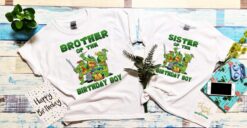 Personalized Name Age Ninja Turtle Birthday Shirt Funny Gifts 1