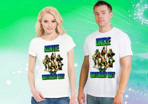 Personalized Name Age Ninja Turtle Birthday Shirt Gifts Cool 2