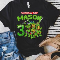 Personalized Name Age Ninja Turtle Birthday Shirt Gifts Cute 1