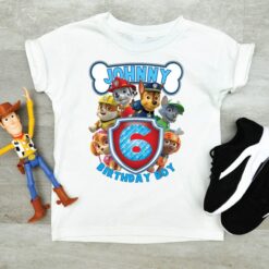 Personalized Name Age Paw Patrol Birthday Shirt Funny Gifts