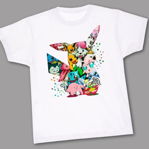 Personalized Name Age Pokemon Birthday Shirt Present Funny