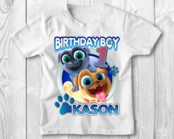 Personalized Name Age Puppy Dog Pals Birthday Shirt Funny 1