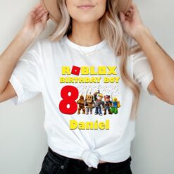 Personalized Name Age Roblox Birthday Shirt Gift 2