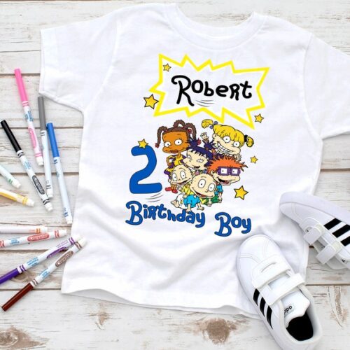 Personalized Name Age Rugrats Birthday Shirts Cute