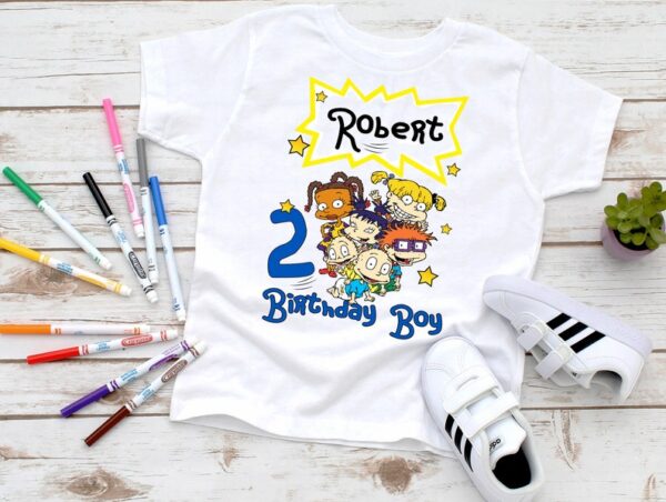 Personalized Name Age Rugrats Birthday Shirts Cute