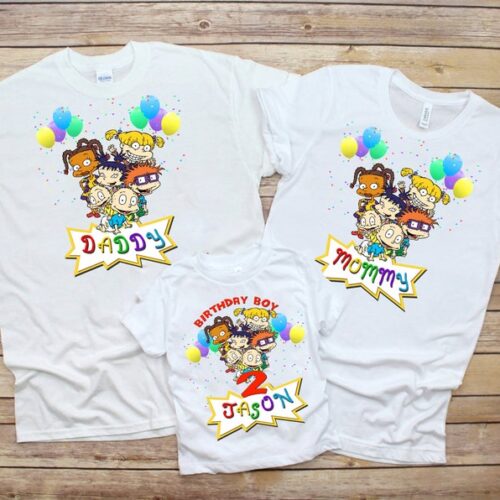 Personalized Name Age Rugrats Birthday Shirts Cute Gift 1