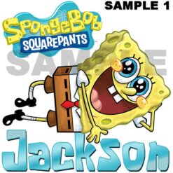 Personalized Name Age Spongebob Birthday Shirt Funny Gifts 1