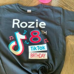 Personalized Name Age Tiktok Birthday Shirt Funny Presents
