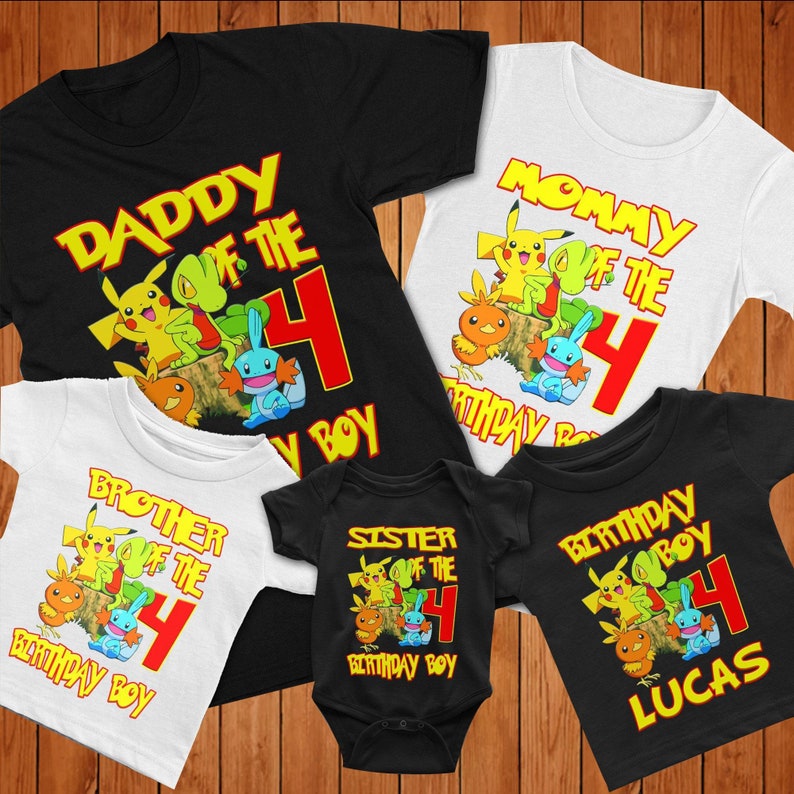 pokemon birthday t shirt