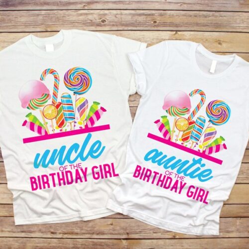Personalized Name Age Candyland Birthday Shirt Onesis Kid Youth V-neck Unisex