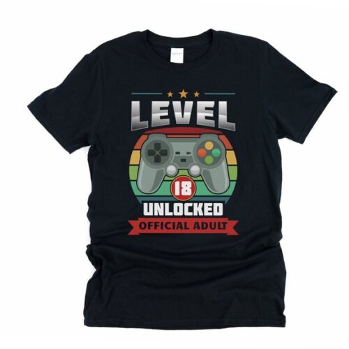 Personalized Name Age 18th Birthday Shirt Onesis Kid Youth V-neck Unisex