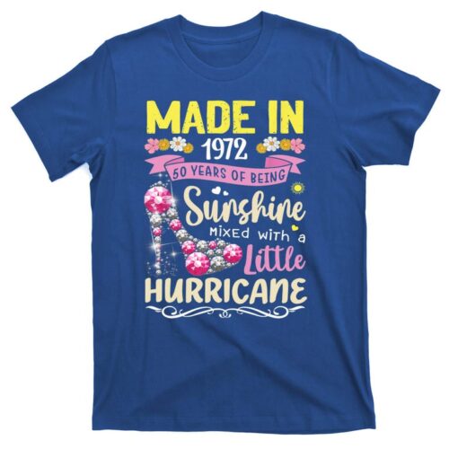 Personalized Age 50th Birthday Shirt For Her Onesis Kid Youth V-neck Unisex