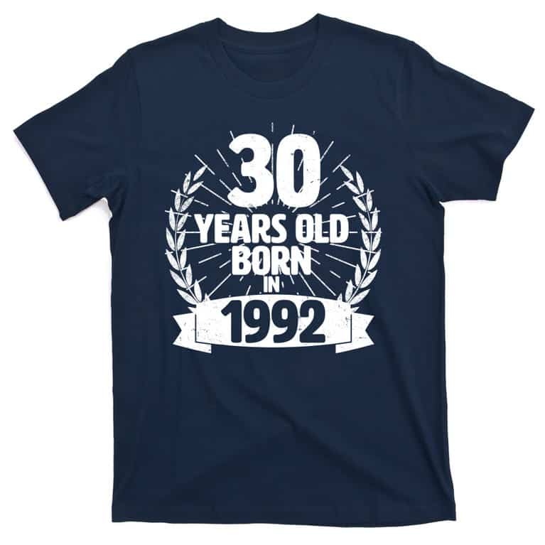 Personalized Age 30th Birthday Shirt Onesis Kid Youth V-neck Unisex
